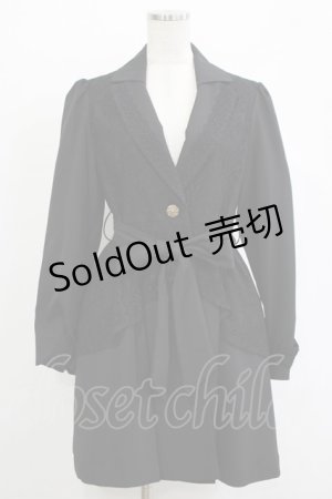 画像: axes femme / レース重ねクラシックコート M ブラック H-25-11-01-042-AX-CO-NS-ZH