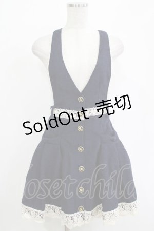 画像: LIZ LISA / リボンポケットジャンパースカート Free ネイビー H-25-11-01-044-LO-OP-NS-ZH