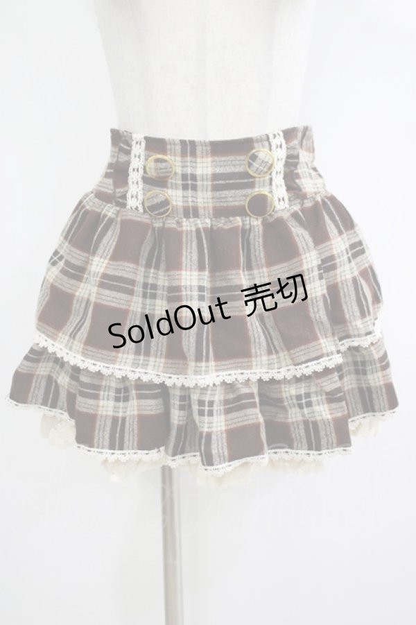 画像1: LIZ LISA / チェックスカート Free ブラウン H-25-11-01-046-LO-SK-NS-ZH (1)