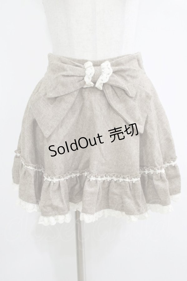 画像1: LIZ LISA / ウエストリボンスカート Free ベージュ H-25-11-01-047-LO-SK-NS-ZH (1)