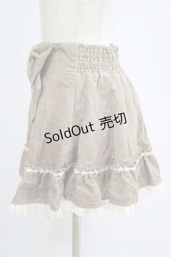 画像2: LIZ LISA / ウエストリボンスカート Free ベージュ H-25-11-01-047-LO-SK-NS-ZH (2)