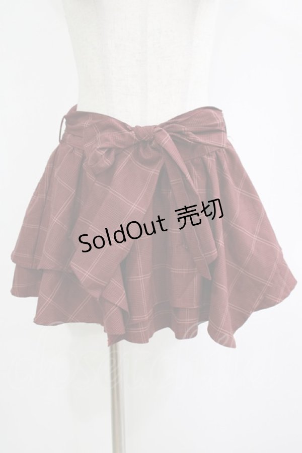 画像1: LIZ LISA / チェックスカパン Free ボルドー H-25-11-01-048-LO-PA-NS-ZH (1)