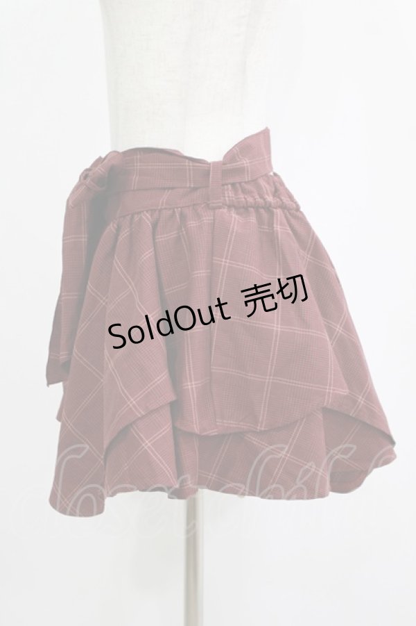 画像2: LIZ LISA / チェックスカパン Free ボルドー H-25-11-01-048-LO-PA-NS-ZH (2)