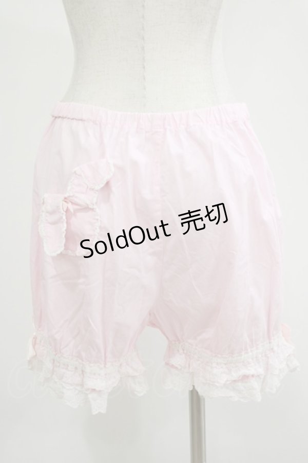 画像1: Angelic Pretty / うさぎちゃんポッケブルマ Free ピンク H-25-11-01-049-AP-PA-NS-ZH (1)