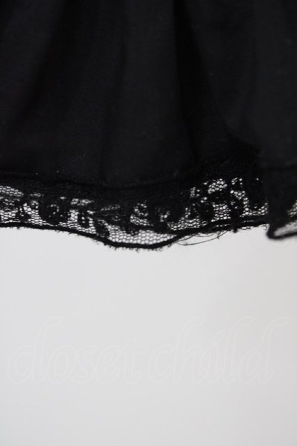 画像3: Melody BasKet / ラッフルカラーブラウス  ブラック H-25-11-01-1028-LO-BL-KB-ZH (3)