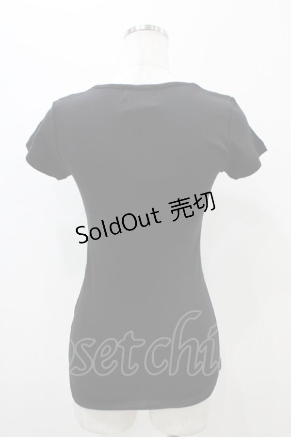 画像2: MIHO MATSUDA / ラウンド半袖T  黒 H-25-11-01-1029-GO-TO-KB-ZH (2)