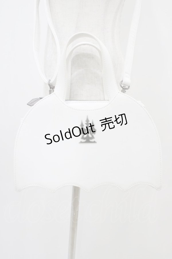 画像3: Moi-meme-Moitie / 蝙蝠2Wayバッグ  白 H-25-11-01-1004-MO-BG-KB-ZH (3)