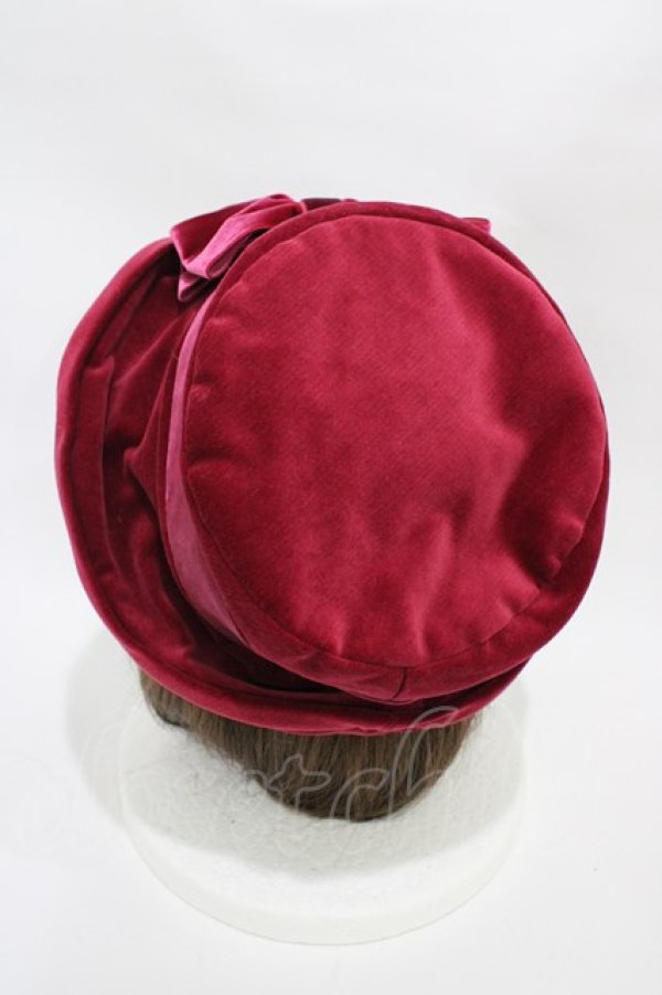 画像2: Jane Marple / ロイヤル別珍のハット  ボルドー H-25-11-01-1001-JM-AC-KB-ZH (2)