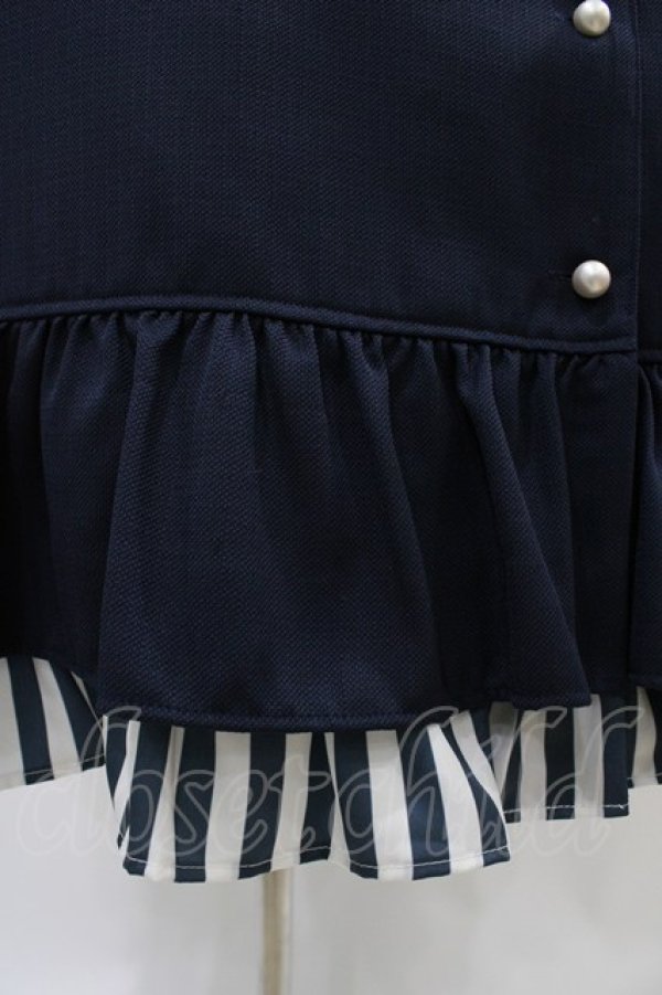 画像5: Melody BasKet / ストライプマドモアゼルドレス M ネイビー H-25-11-01-1007-LO-OP-KB-ZH (5)
