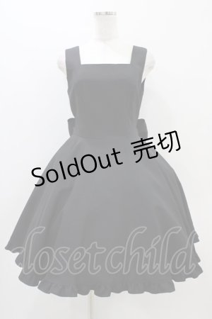 画像: Moi-meme-Moitie / フリルジャンパースカート  ブラック H-25-11-01-1010-MO-OP-KB-ZH