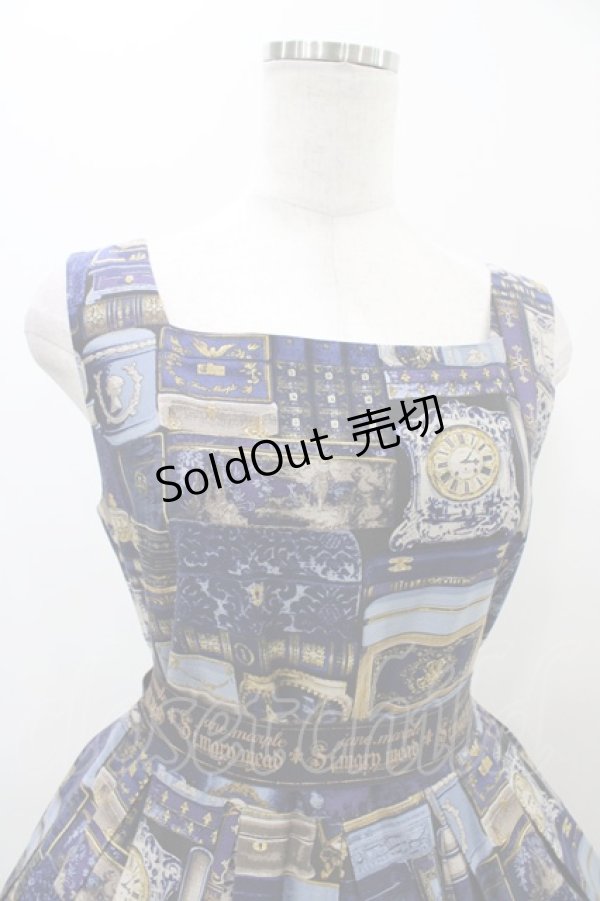 画像4: Jane Marple / British Bookshelfスクエアドレス  ネイビー H-25-11-01-1011-JM-OP-KB-ZH (4)