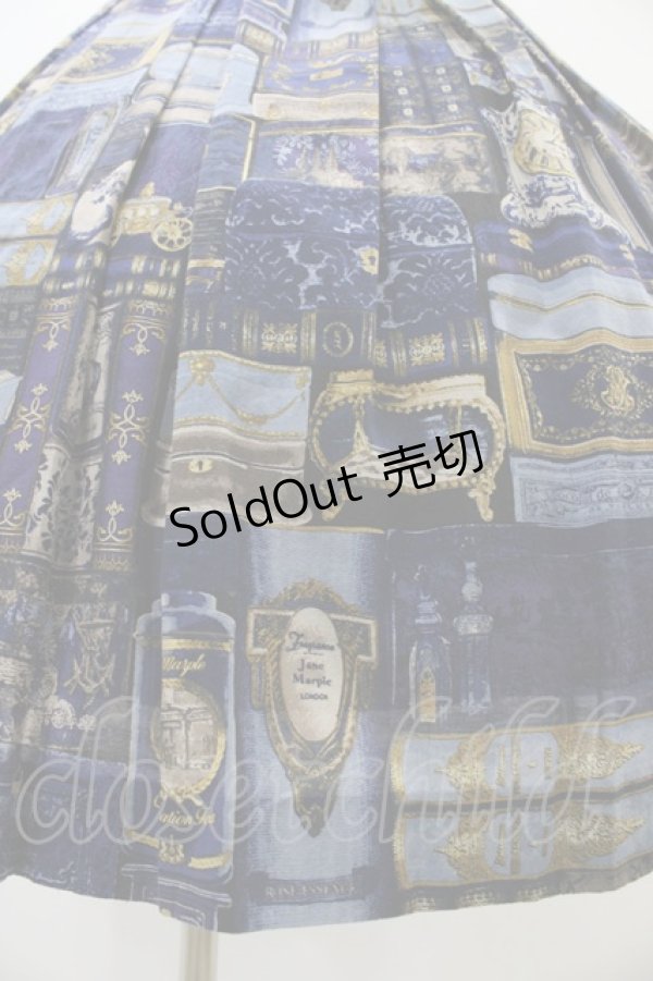 画像5: Jane Marple / British Bookshelfスクエアドレス  ネイビー H-25-11-01-1011-JM-OP-KB-ZH (5)