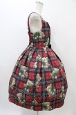 画像3: Emily Temple cute / Teddy Bear Tartanノースリーブワンピース  レッド H-25-11-01-1012-ET-OP-KB-ZH (3)
