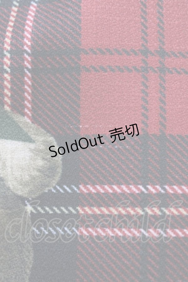 画像6: Emily Temple cute / Teddy Bear Tartanノースリーブワンピース  レッド H-25-11-01-1012-ET-OP-KB-ZH (6)