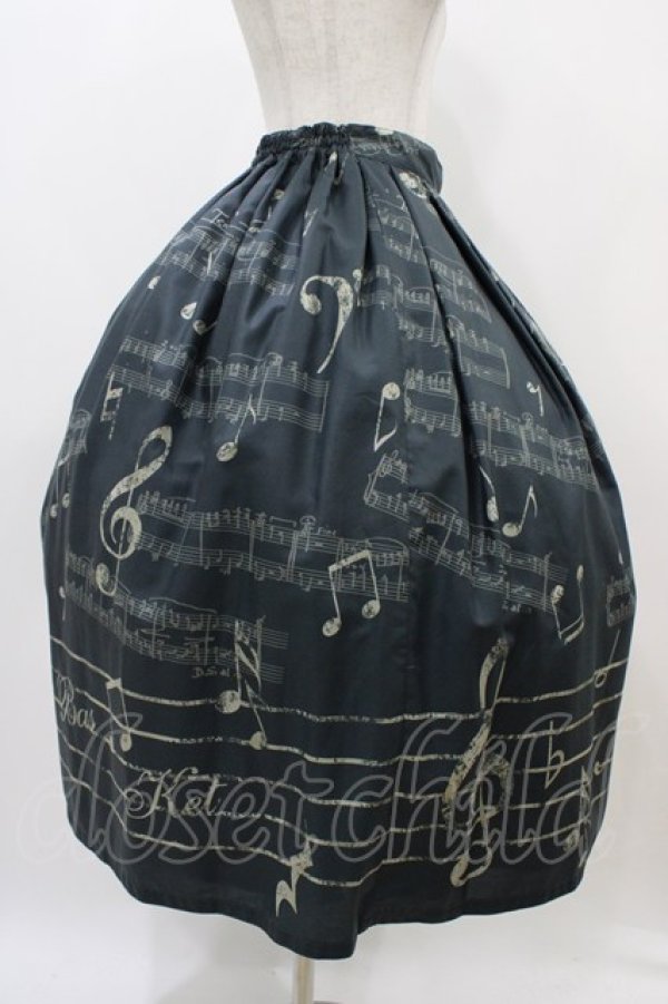 画像3: Melody BasKet / Ensemble Melodyスカート  ブラック H-25-11-01-1013-LO-SK-KB-ZH (3)