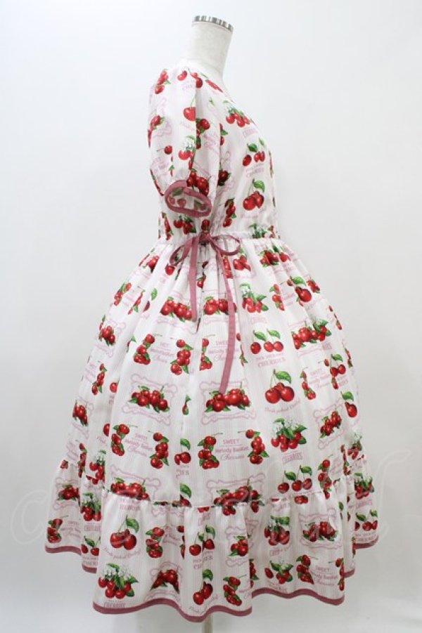 画像3: Melody BasKet / Fresh Cherryスクエアネックワンピース M ピンク H-25-11-01-1017-LO-OP-KB-ZT181 (3)