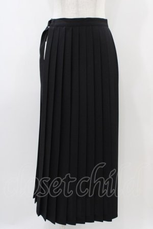 画像: MILKBOY / WRAP PLEATS SKIRT  ブラック H-25-11-01-1023-MB-SK-KB-ZH