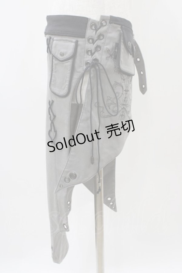 画像3: Ozz Croce / ラップオーバースカート  グレー H-25-11-01-1024-OO-SK-KB-ZH (3)