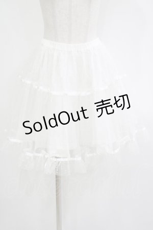 画像: Angelic Pretty / ドットチュールパニエ Free オフ H-25-11-01-052-AP-SK-NS-ZH