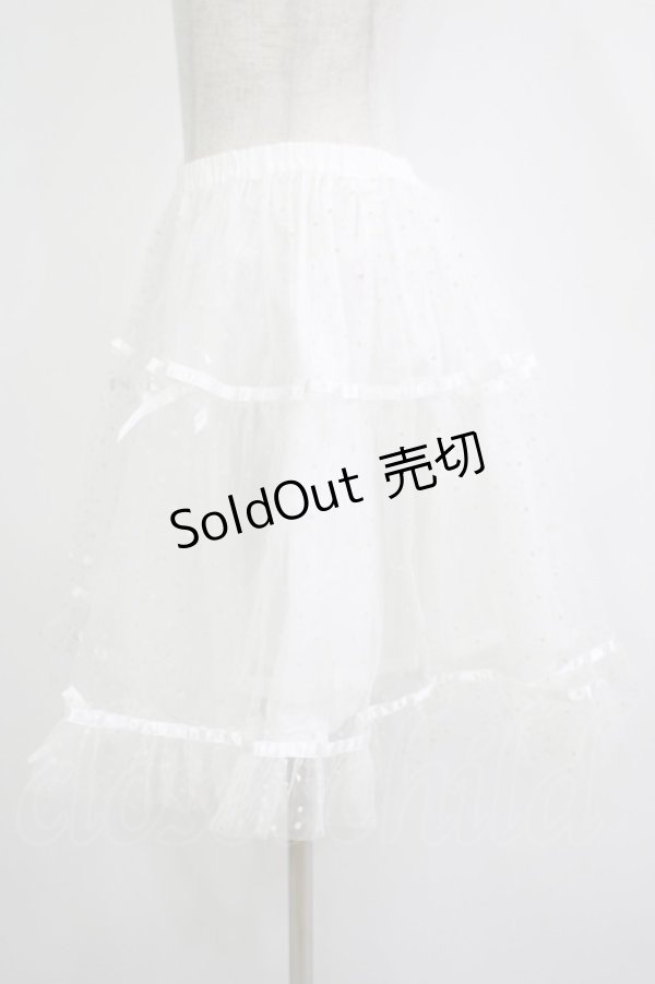 画像2: Angelic Pretty / ドットチュールパニエ Free オフ H-25-11-01-052-AP-SK-NS-ZH (2)