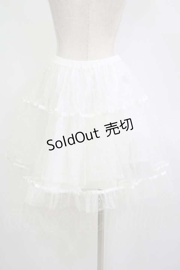 画像3: Angelic Pretty / ドットチュールパニエ Free オフ H-25-11-01-052-AP-SK-NS-ZH (3)