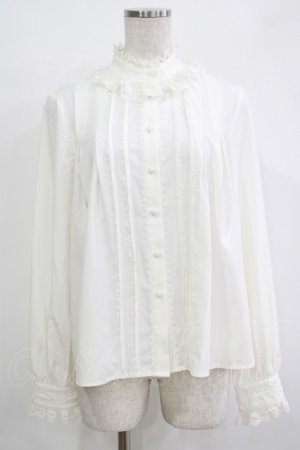 画像: Cha Cha(海外ロリータブランド) / スタンドカラーブラウス M オフ H-25-11-01-055-PU-BL-NS-ZH