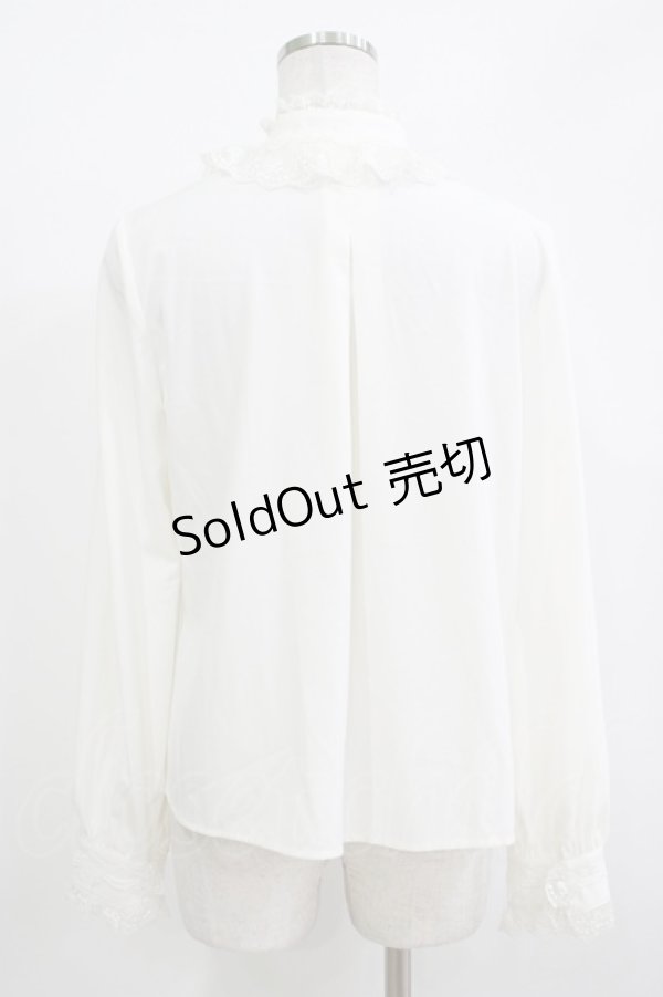 画像3: Cha Cha(海外ロリータブランド) / スタンドカラーブラウス M オフ H-25-11-01-055-PU-BL-NS-ZH (3)