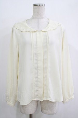 画像: Fi.n.t / スカラップ刺繍襟ブラウス Free アイボリー H-25-11-01-056-CA-BL-NS-ZH