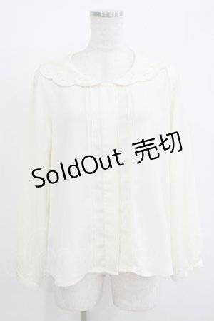 画像: Fi.n.t / スカラップ刺繍襟ブラウス Free アイボリー H-25-11-01-056-CA-BL-NS-ZH