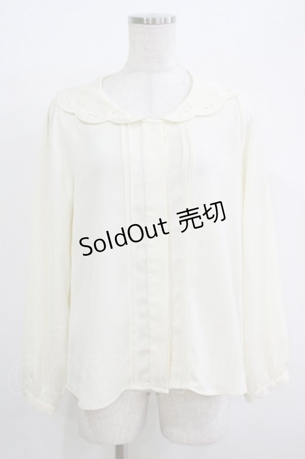 画像1: Fi.n.t / スカラップ刺繍襟ブラウス Free アイボリー H-25-11-01-056-CA-BL-NS-ZH (1)