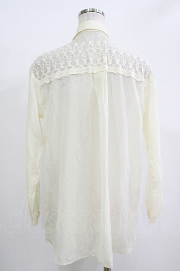 画像3: LIZ LISA / レース切替ブラウス Free 生成り H-25-11-01-057-LO-BL-NS-ZH (3)