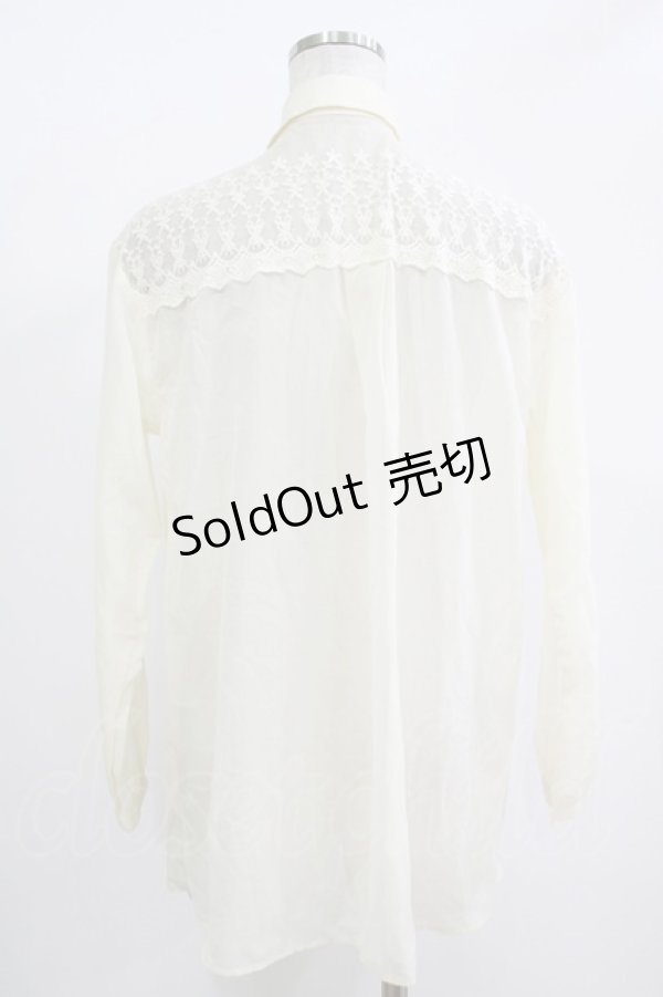 画像3: LIZ LISA / レース切替ブラウス Free 生成り H-25-11-01-057-LO-BL-NS-ZH (3)
