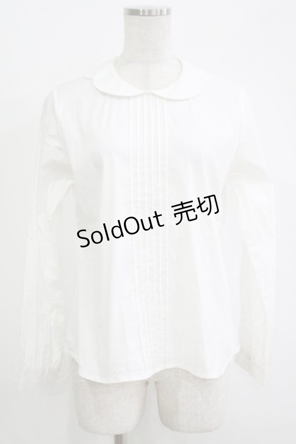 画像1: an another angelus / スカラップ衿フロントピンタックシャツ Free OFFWHITE H-25-11-01-058-CA-BL-NS-ZH (1)