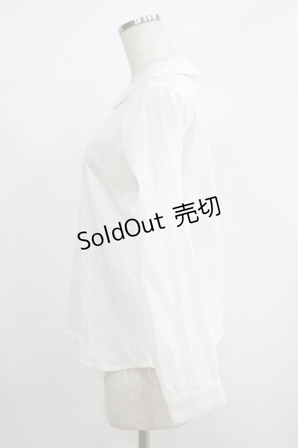 画像2: an another angelus / スカラップ衿フロントピンタックシャツ Free OFFWHITE H-25-11-01-058-CA-BL-NS-ZH (2)