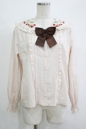 画像: axes femme kawaii / ストロベリーフィールドブラウス M 生成り H-25-11-01-059-AX-BL-NS-ZH