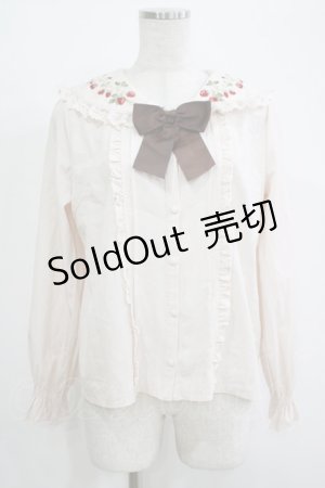 画像: axes femme kawaii / ストロベリーフィールドブラウス M 生成り H-25-11-01-059-AX-BL-NS-ZH