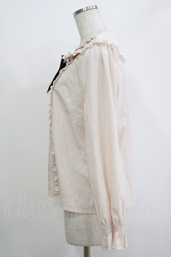 画像2: axes femme kawaii / ストロベリーフィールドブラウス M 生成り H-25-11-01-059-AX-BL-NS-ZH (2)