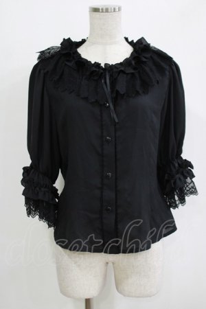 画像: ALICE and the PIRATES / Faint memoryブラウス Free ブラック H-25-11-01-061-PA-BL-NS-ZH