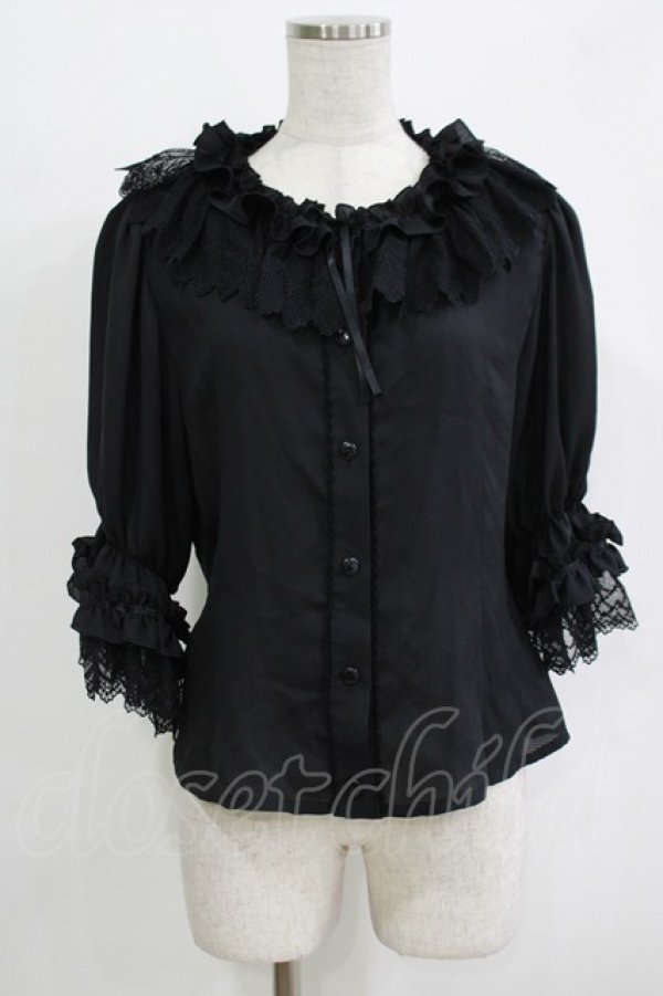 画像1: ALICE and the PIRATES / Faint memoryブラウス Free ブラック H-25-11-01-061-PA-BL-NS-ZH (1)