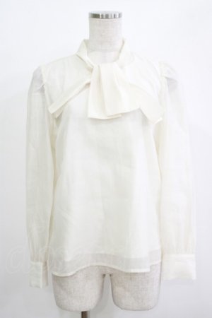 画像: an another angelus / シアー変形ボウタイブラウス Free IVORY H-25-11-01-062-CA-BL-NS-ZH