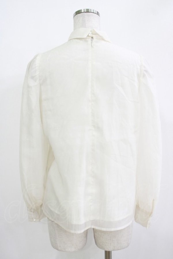 画像3: an another angelus / シアー変形ボウタイブラウス Free IVORY H-25-11-01-062-CA-BL-NS-ZH (3)