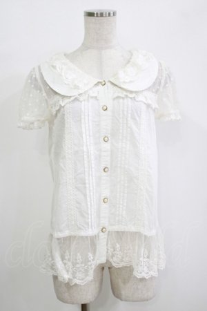 画像: LIZ LISA / ドットチュールブラウス Free オフ H-25-11-01-064-LO-BL-NS-ZH