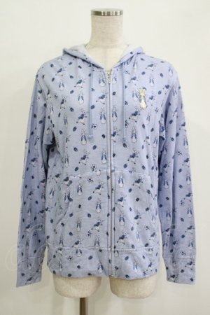 画像: PINK HOUSE / モノトーンプリントピーターラビットパーカー 4（L） サックス H-25-11-01-066-LO-TO-NS-ZH