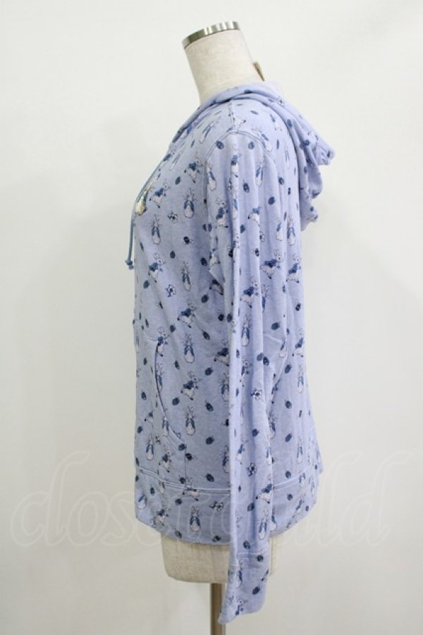 画像2: PINK HOUSE / モノトーンプリントピーターラビットパーカー 4（L） サックス H-25-11-01-066-LO-TO-NS-ZH (2)