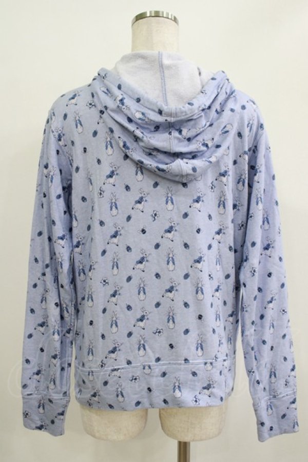 画像3: PINK HOUSE / モノトーンプリントピーターラビットパーカー 4（L） サックス H-25-11-01-066-LO-TO-NS-ZH (3)