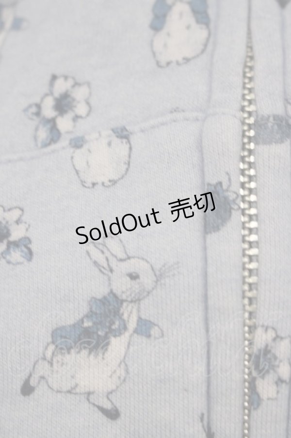 画像4: PINK HOUSE / モノトーンプリントピーターラビットパーカー 4（L） サックス H-25-11-01-066-LO-TO-NS-ZH (4)