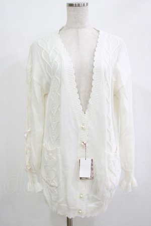 画像: Amavel / ハートケーブルニットロングカーディガン Free オフ H-25-11-01-067-CA-TO-NS-ZH