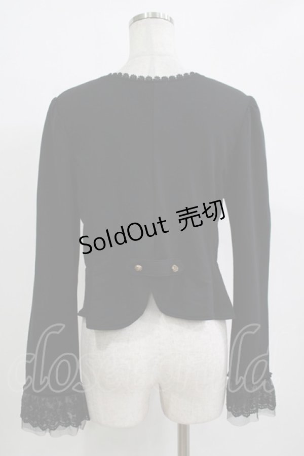 画像3: axes femme / ペプラムデザインボレロ M ブラック H-25-11-01-069-AX-TO-NS-ZH (3)