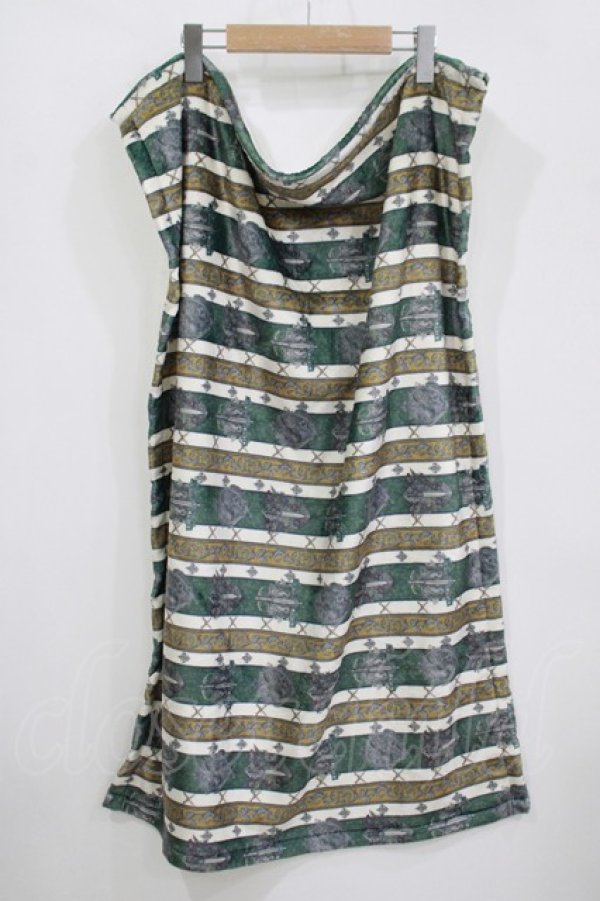 画像1: ALICE and the PIRATES / St.Lily Wolf〜狼騎士と百合の誓い〜柄ブランケット  グリーン H-25-11-01-075-PA-ZA-NS-ZH (1)