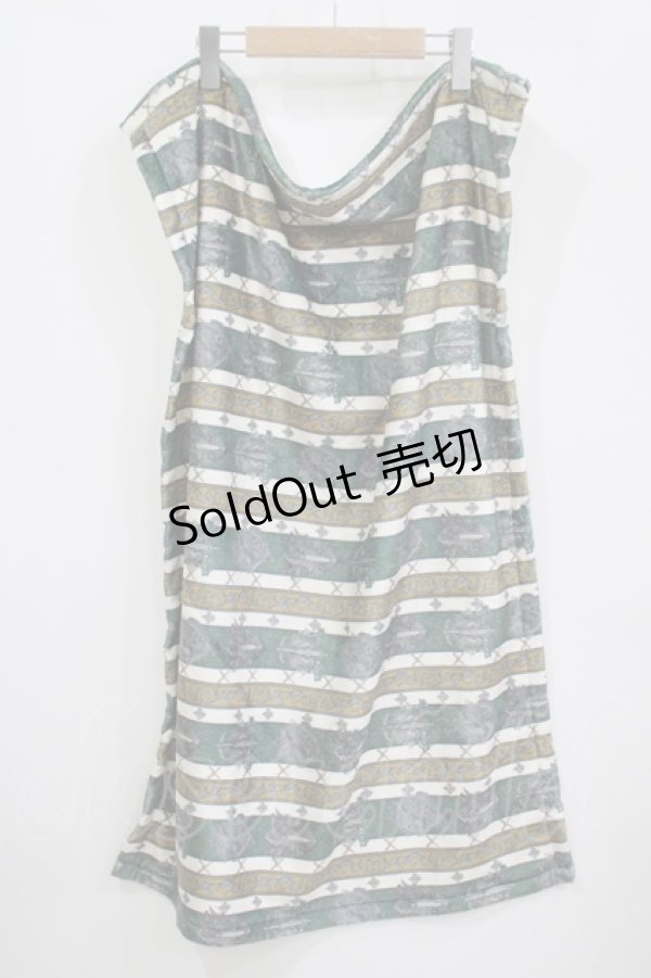 画像1: ALICE and the PIRATES / St.Lily Wolf〜狼騎士と百合の誓い〜柄ブランケット  グリーン H-25-11-01-075-PA-ZA-NS-ZH (1)